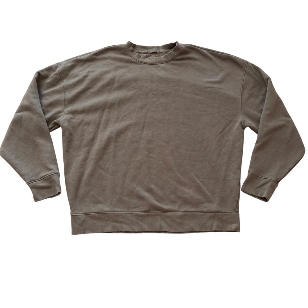 Nuuds Sweatshirt Khaki Size L Minimalist Lounge